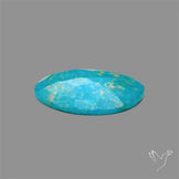 Rose Cut White Water Turquoise