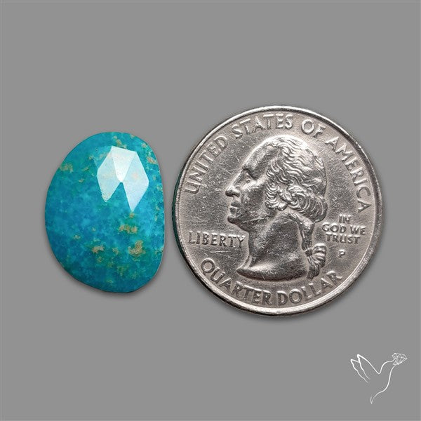 Rose Cut White Water Turquoise
