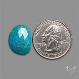 Rose Cut White Water Turquoise