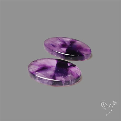 Trapiche Amethyst Pair