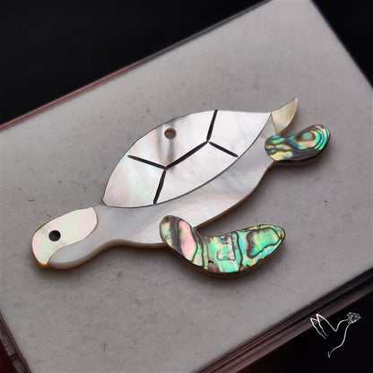 Abalone Shell Inlay Mother Of Pearl Tortoise