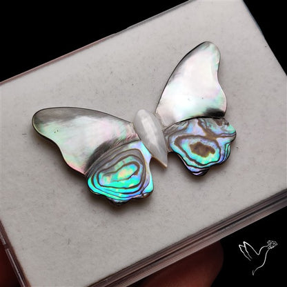 Abalone Shell Inlay Mother Of Pearl Butterfly