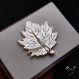 Abalone Shell Inlay Mother Of Pearl Leaf