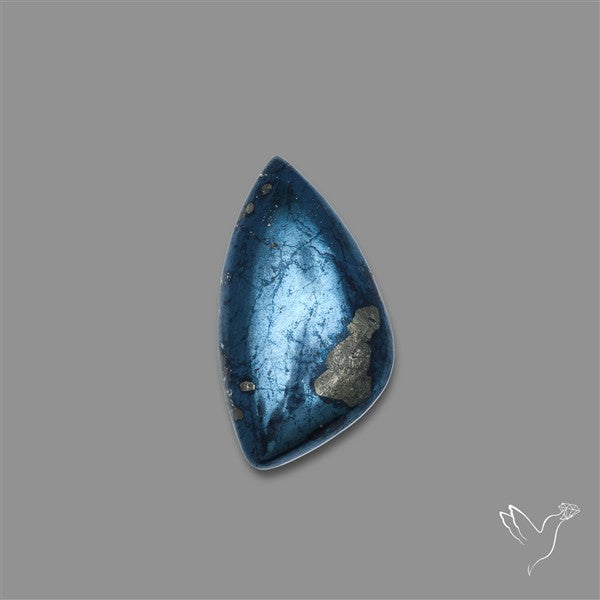 Rare Covellite Cabochon with Pyrite