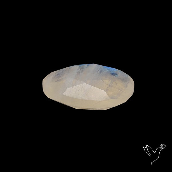 Rose Cut Faceted Rainbow Moonstone