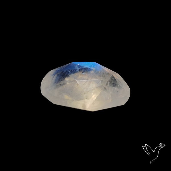 Rose Cut Faceted Rainbow Moonstone