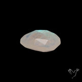 Rose Cut Faceted Rainbow Moonstone