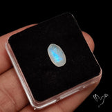 Rose Cut Faceted Rainbow Moonstone