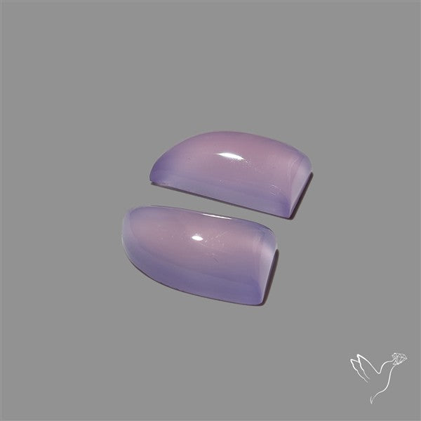Lavender Chalcedony Pair