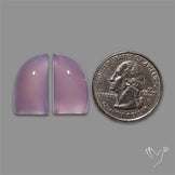 Lavender Chalcedony Pair