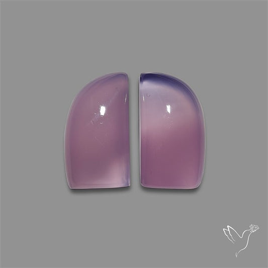 Lavender Chalcedony Pair