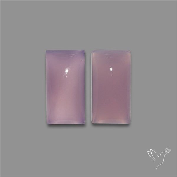 Lavender Chalcedony Pair
