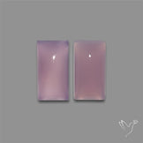 Lavender Chalcedony Pair
