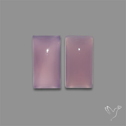 Lavender Chalcedony Pair