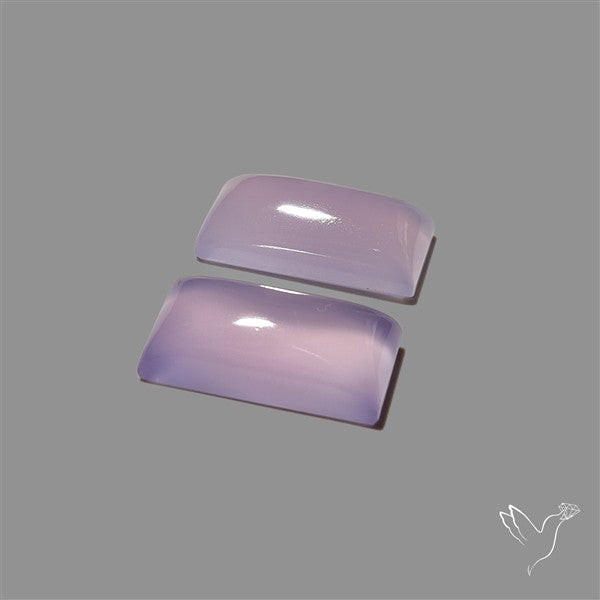 Lavender Chalcedony Pair