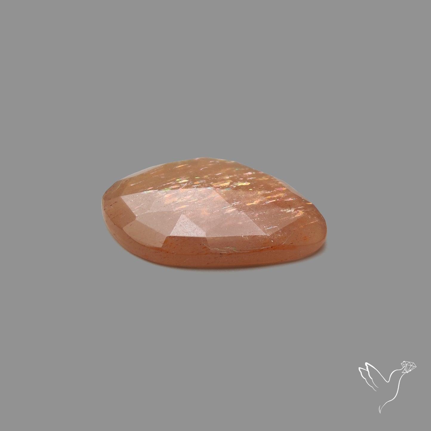 Rose Cut Meteor Shower Sunstone