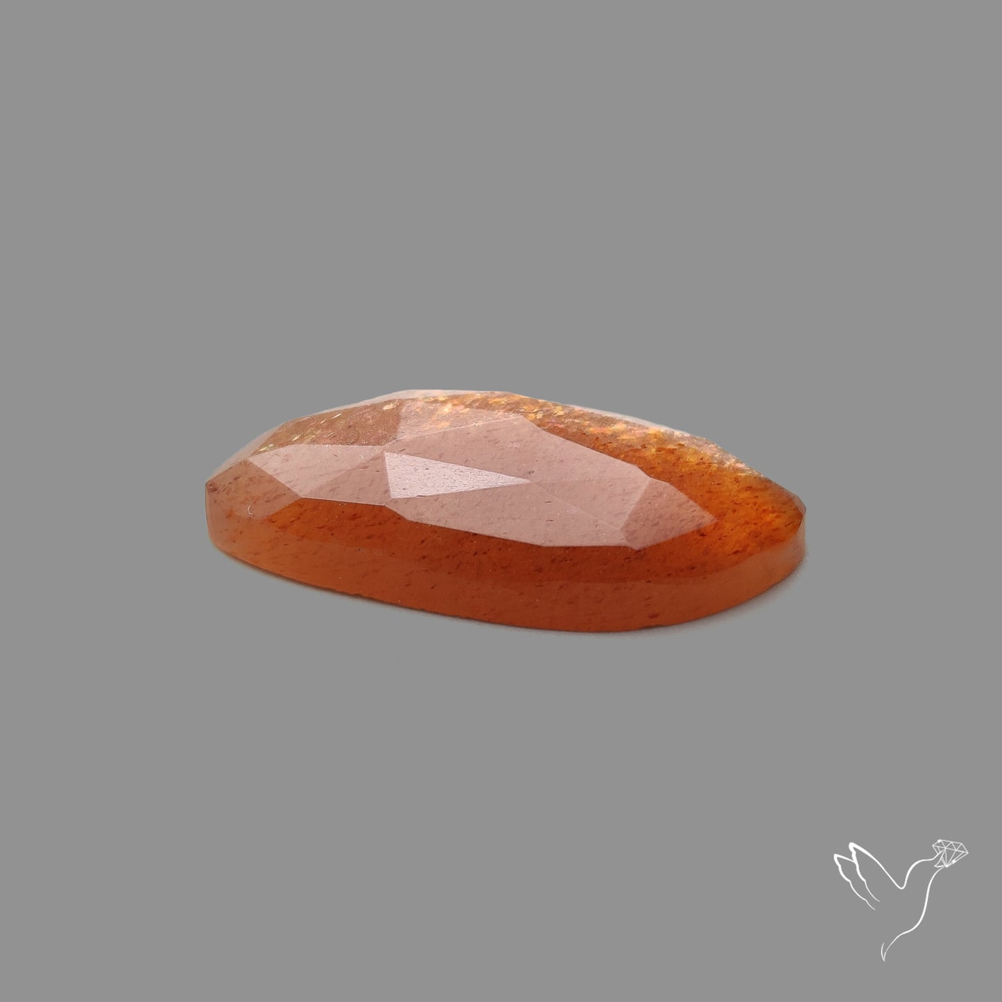 Rose Cut Meteor Shower Sunstone