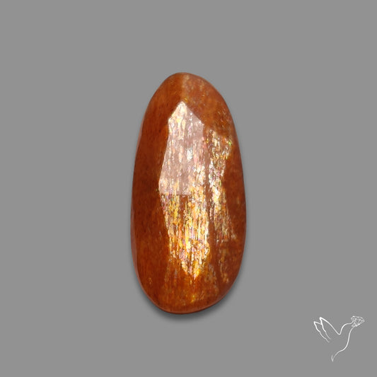 Rose Cut Meteor Shower Sunstone