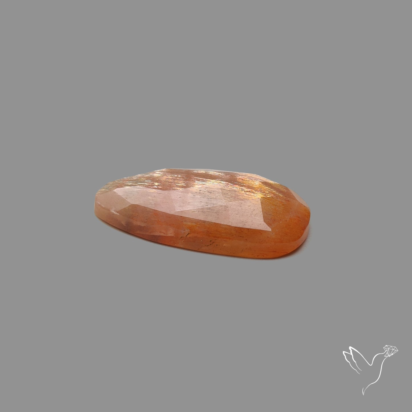 Rose Cut Meteor Shower Sunstone