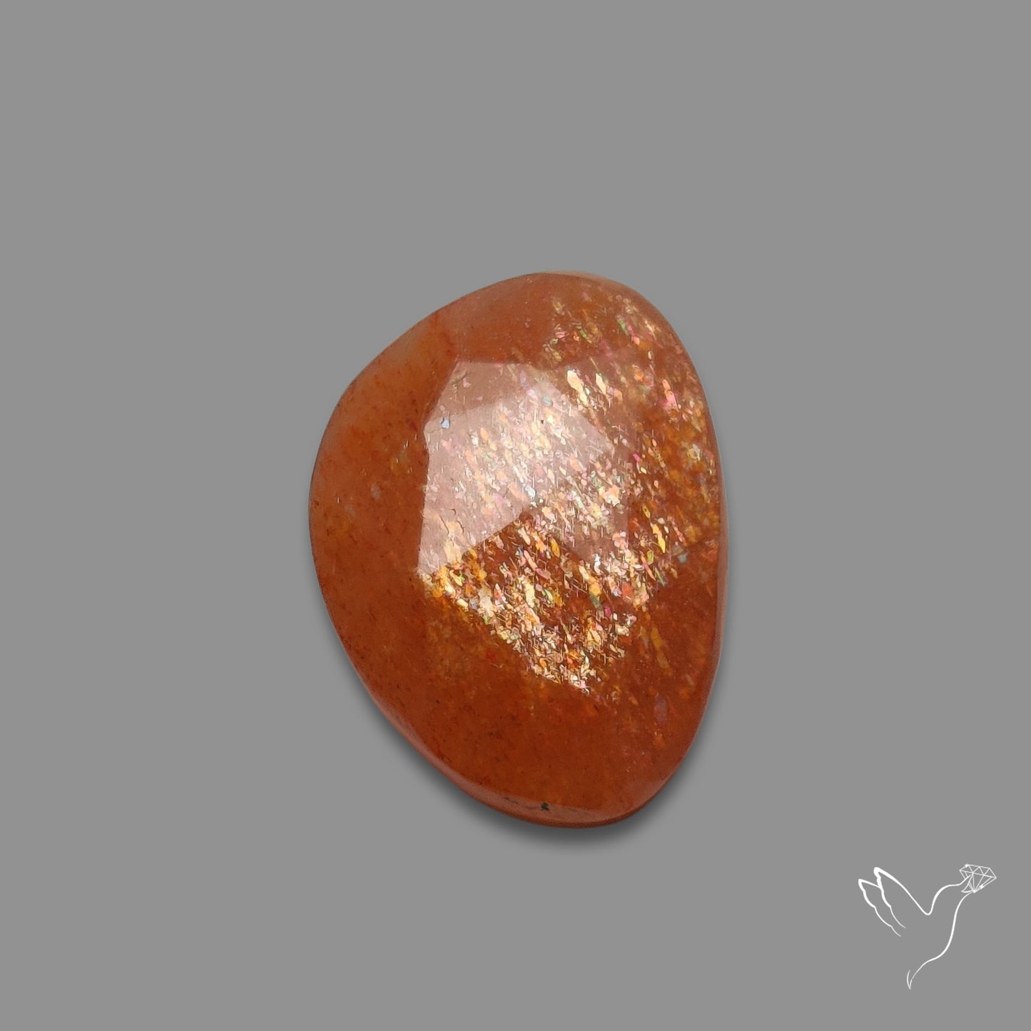 Rose Cut Meteor Shower Sunstone