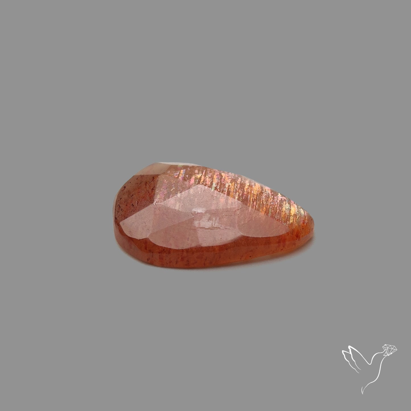 Rose Cut Meteor Shower Sunstone