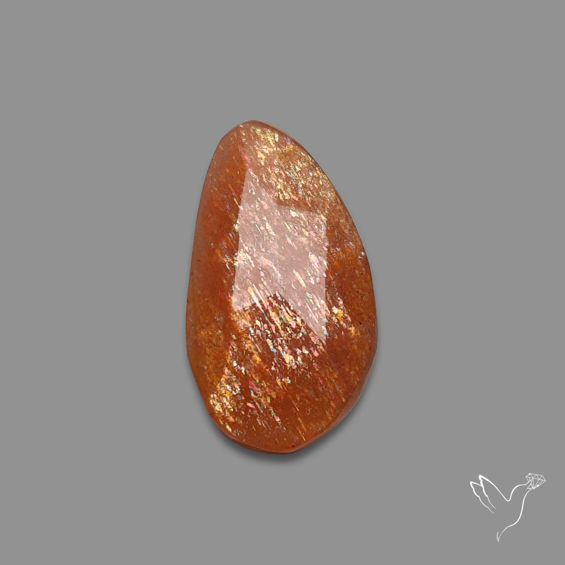 Rose Cut Meteor Shower Sunstone