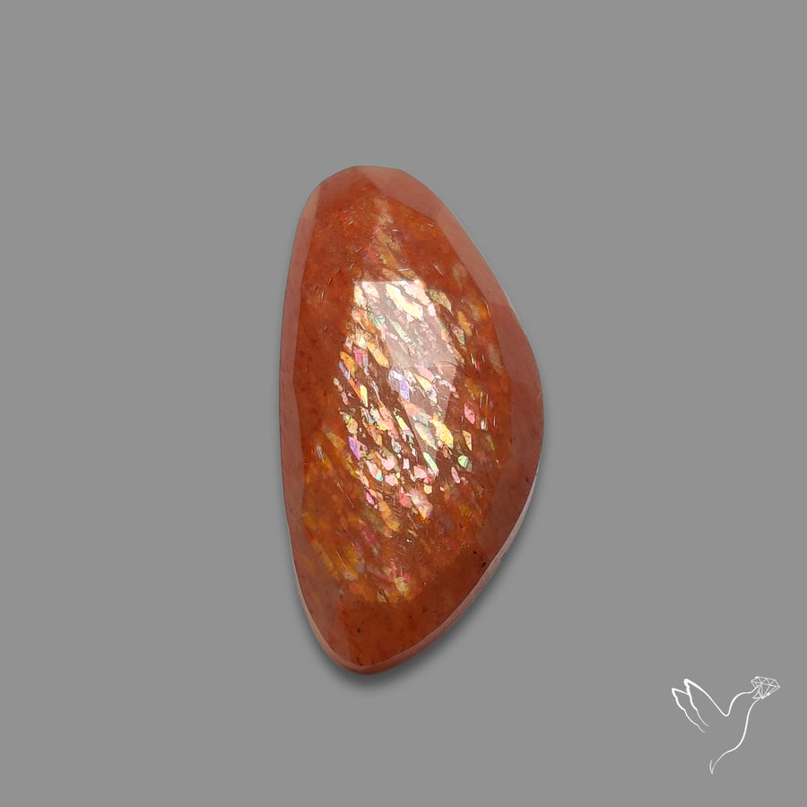 Rose Cut Meteor Shower Sunstone