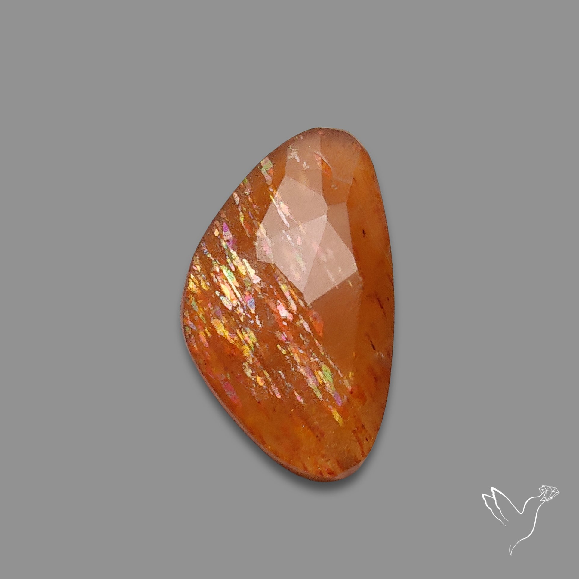 Rose Cut Meteor Shower Sunstone