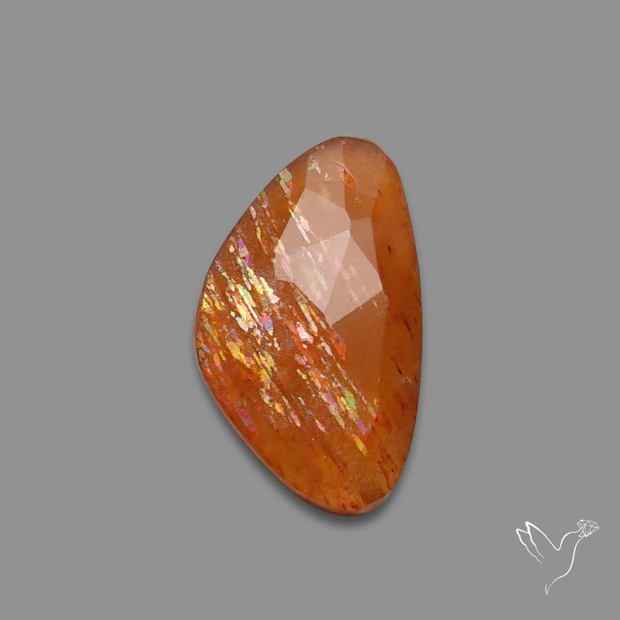 Rose Cut Meteor Shower Sunstone