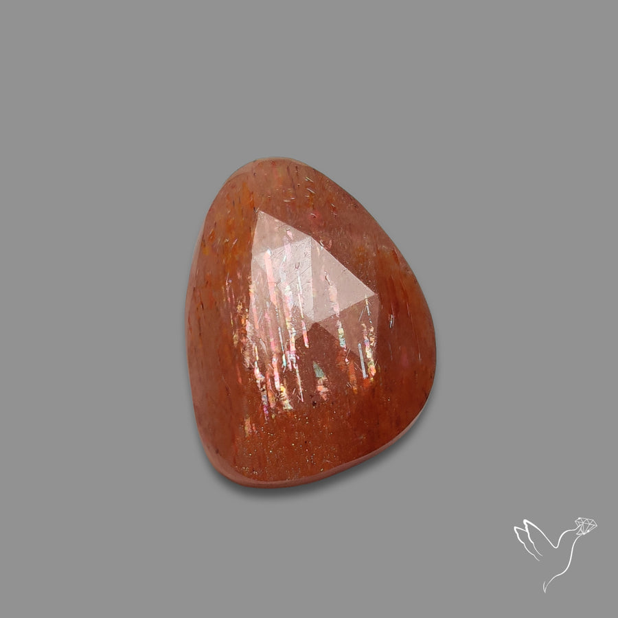 Rose Cut Meteor Shower Sunstone