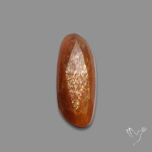 Rose Cut Meteor Shower Sunstone