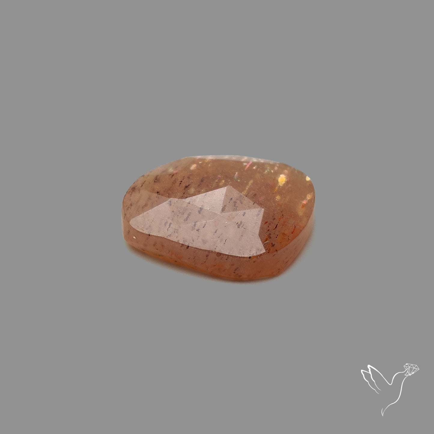 Rose Cut Meteor Shower Sunstone