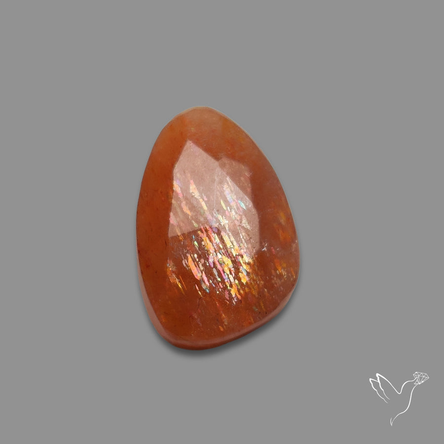 Rose Cut Meteor Shower Sunstone