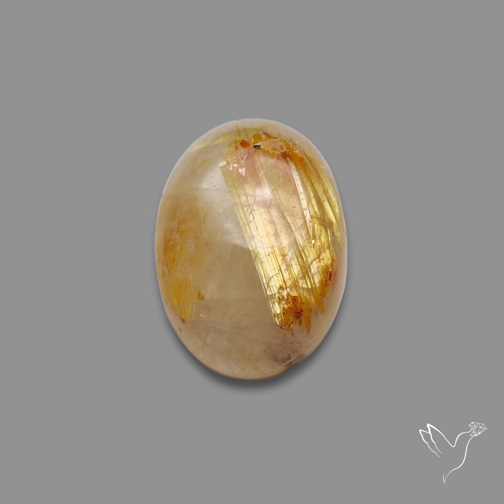 Golden Rutilated Quartz Cabochon
