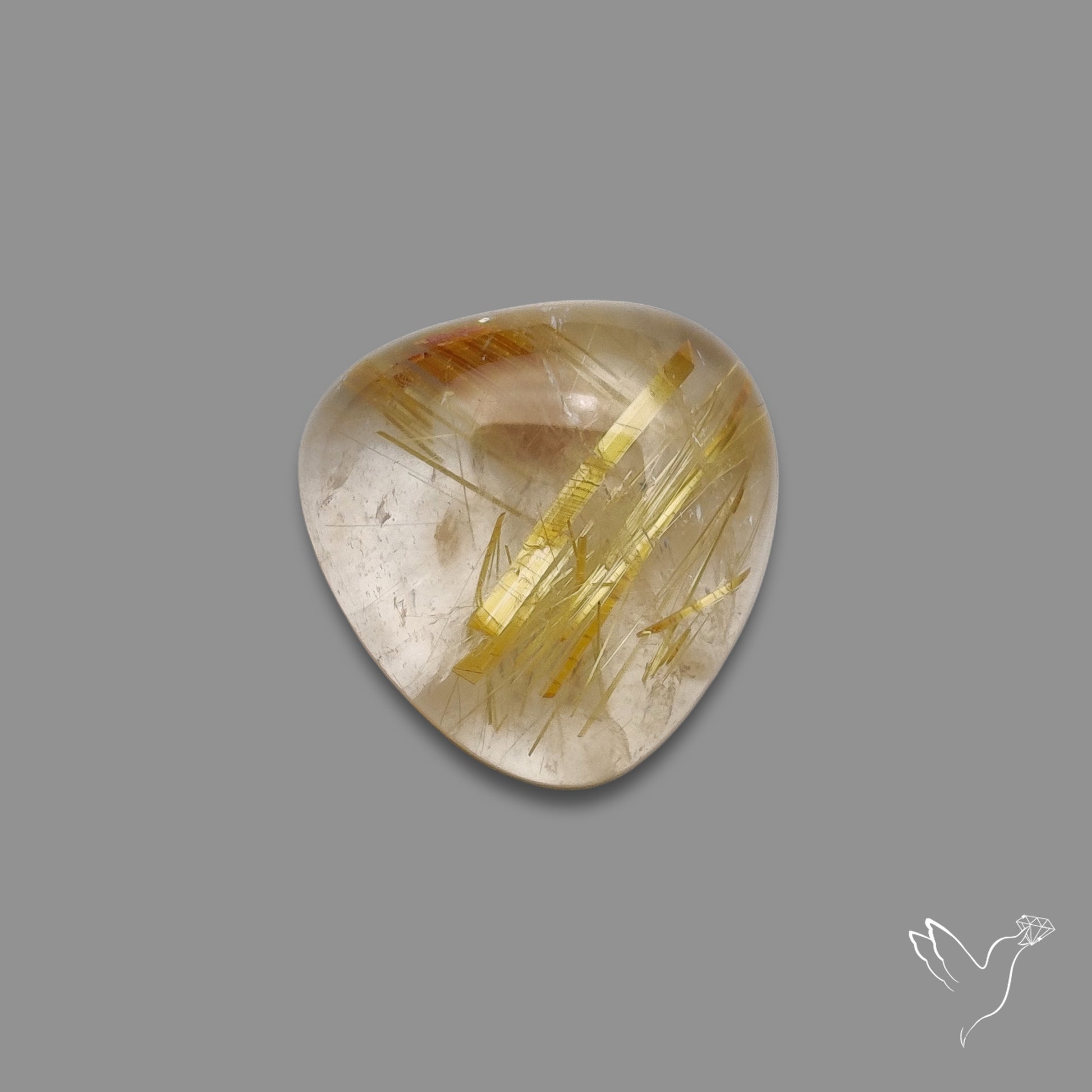 Golden Rutilated Quartz Cabochon