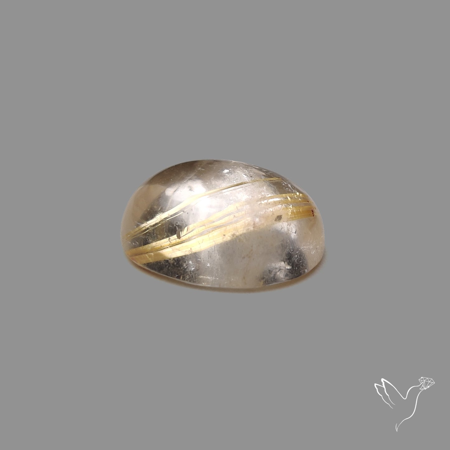 Golden Rutilated Quartz Cabochon
