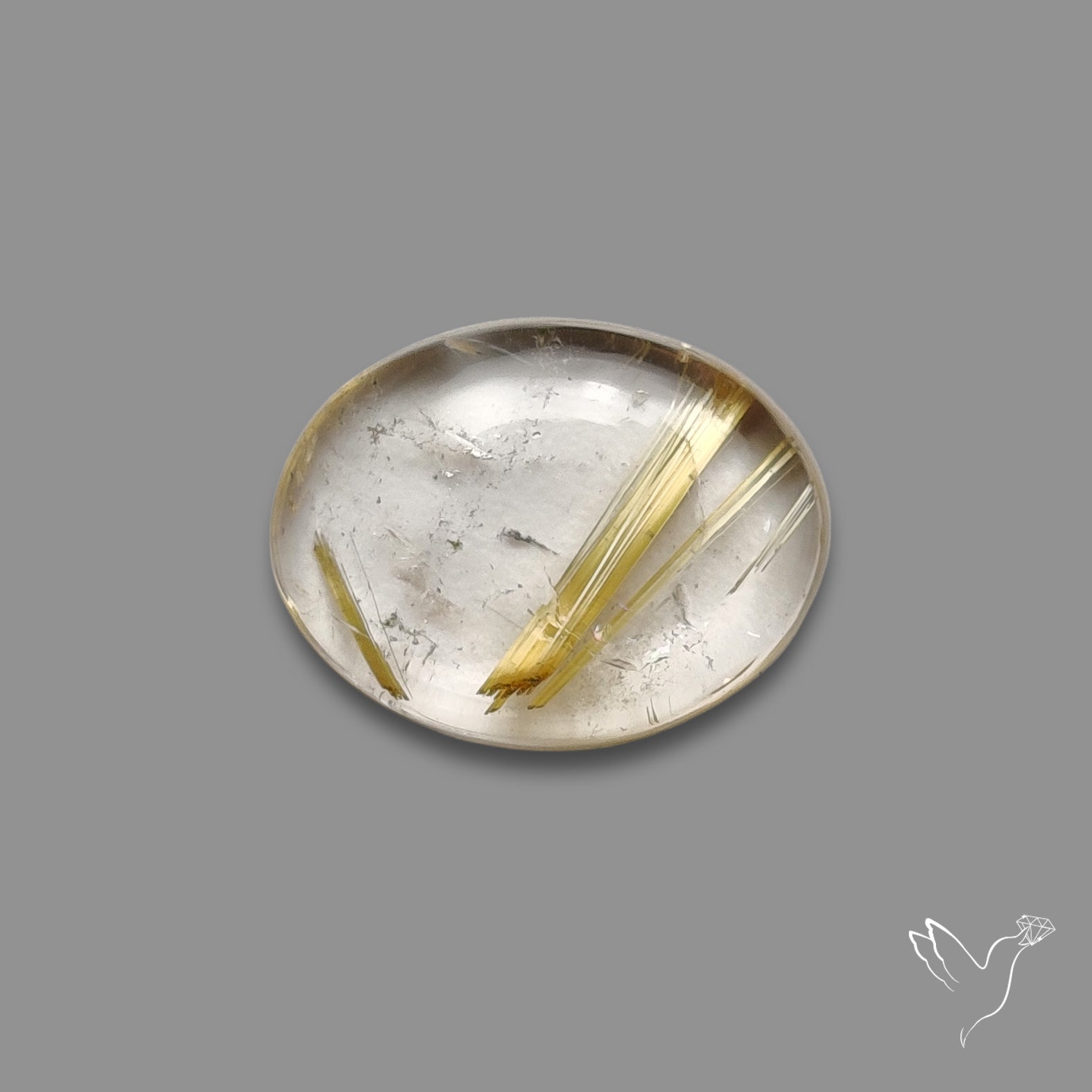Golden Rutilated Quartz Cabochon