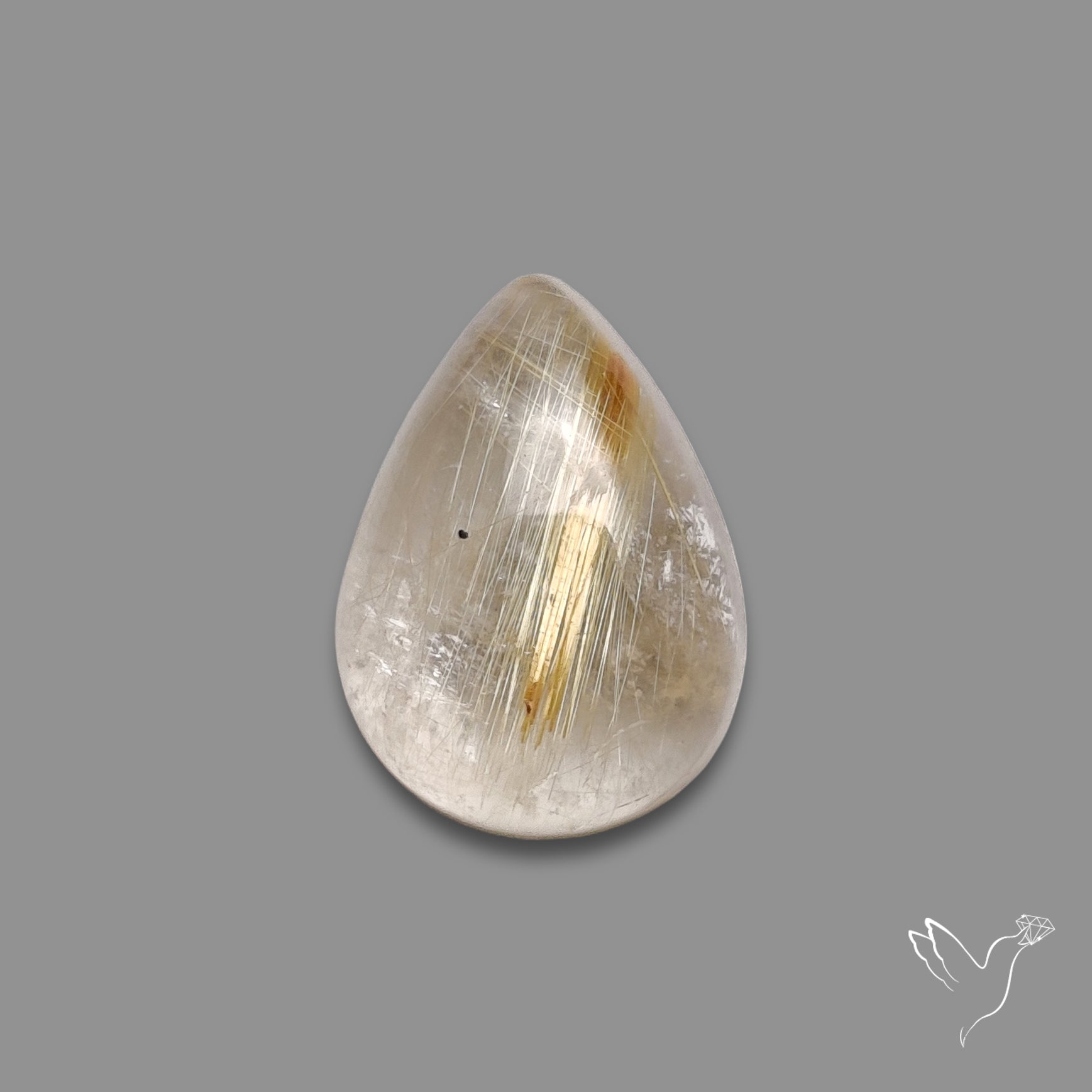 Golden Rutilated Quartz Cabochon