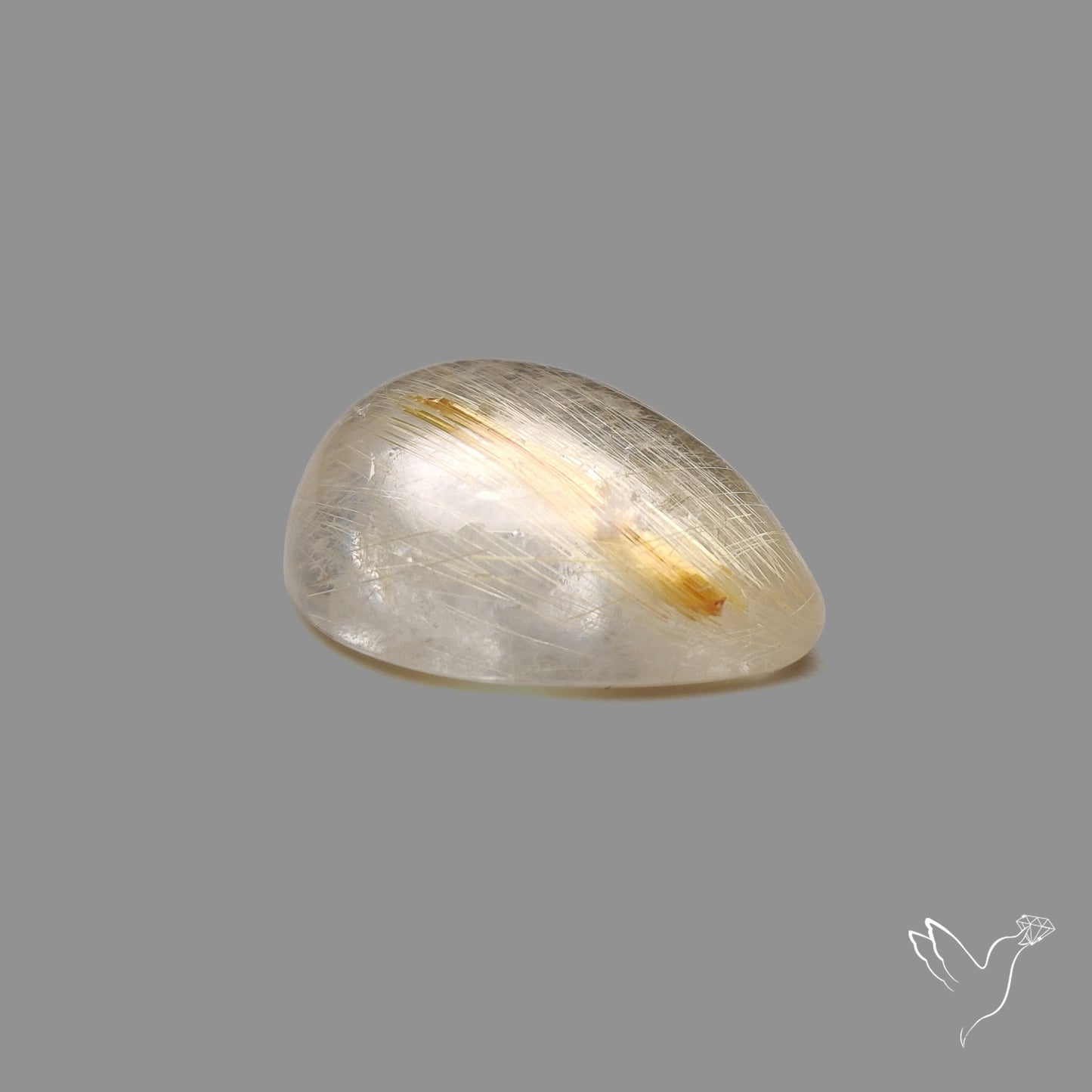 Golden Rutilated Quartz Cabochon