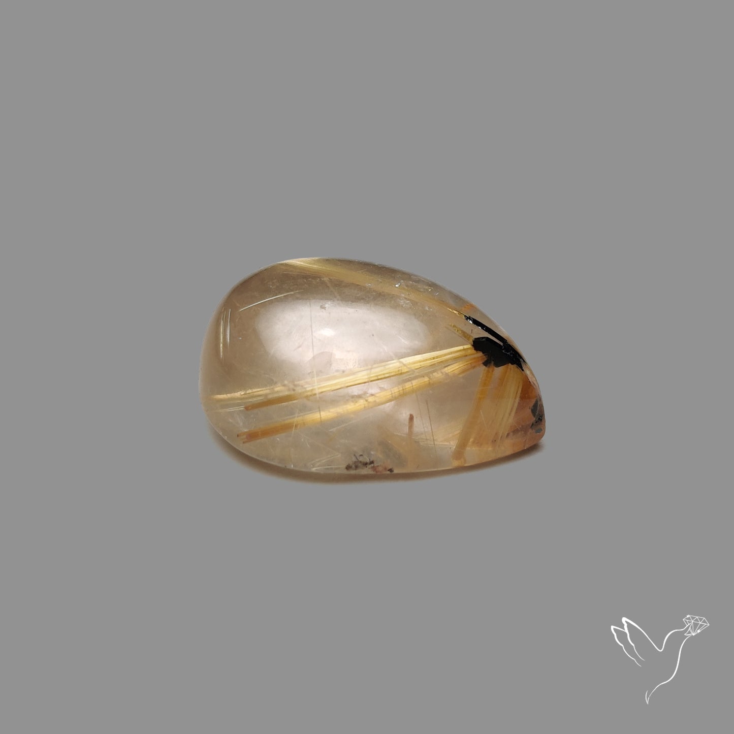 Golden Rutilated Quartz Cabochon