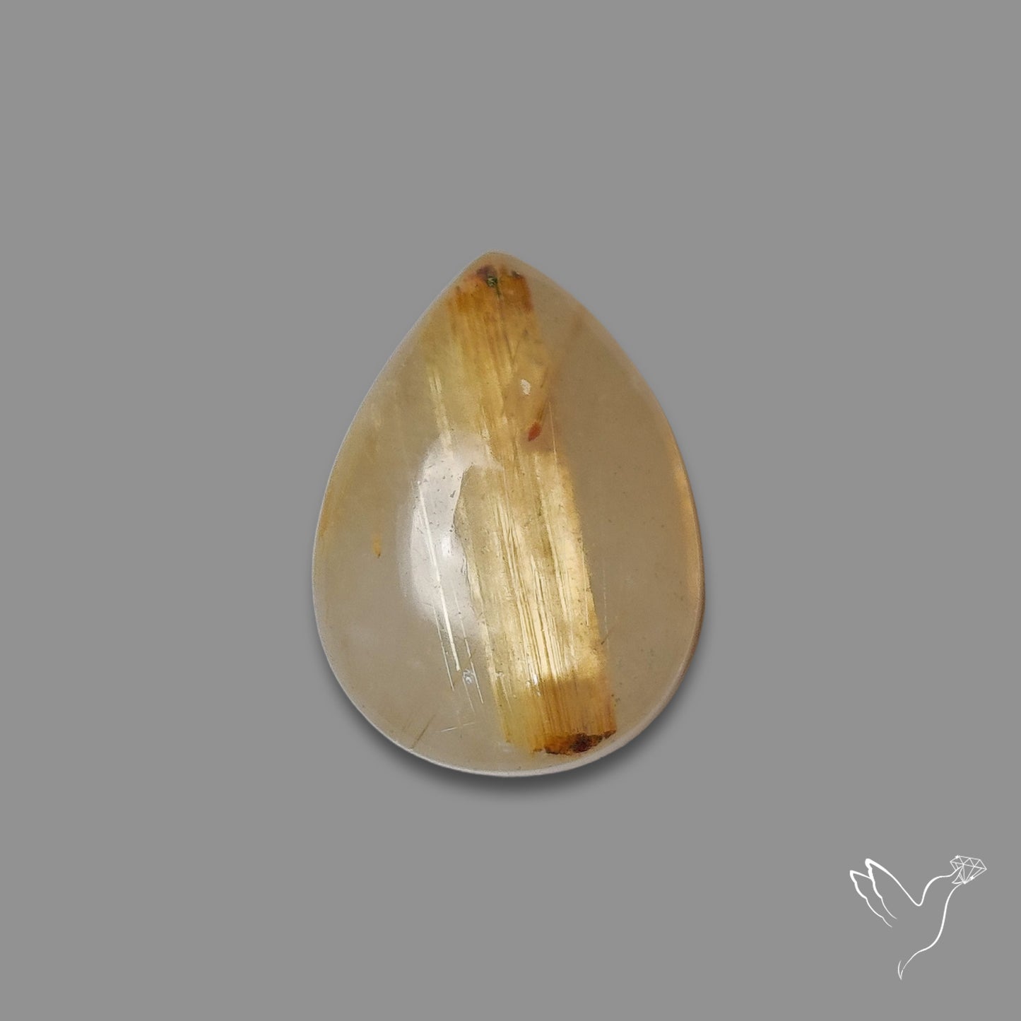 Golden Rutilated Quartz Cabochon