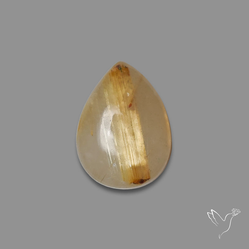 Golden Rutilated Quartz Cabochon