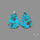 Rare Campitos Turquoise With Pyrite Inclusion Pair