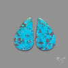 Rare Campitos Turquoise With Pyrite Inclusion Pair
