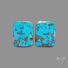 Rare Campitos Turquoise With Pyrite Inclusion Pair