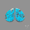 Rare Campitos Turquoise With Pyrite Inclusion Pair