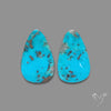 Rare Campitos Turquoise With Pyrite Inclusion Pair