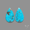 Rare Campitos Turquoise With Pyrite Inclusion Pair