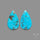 Rare Campitos Turquoise With Pyrite Inclusion Pair