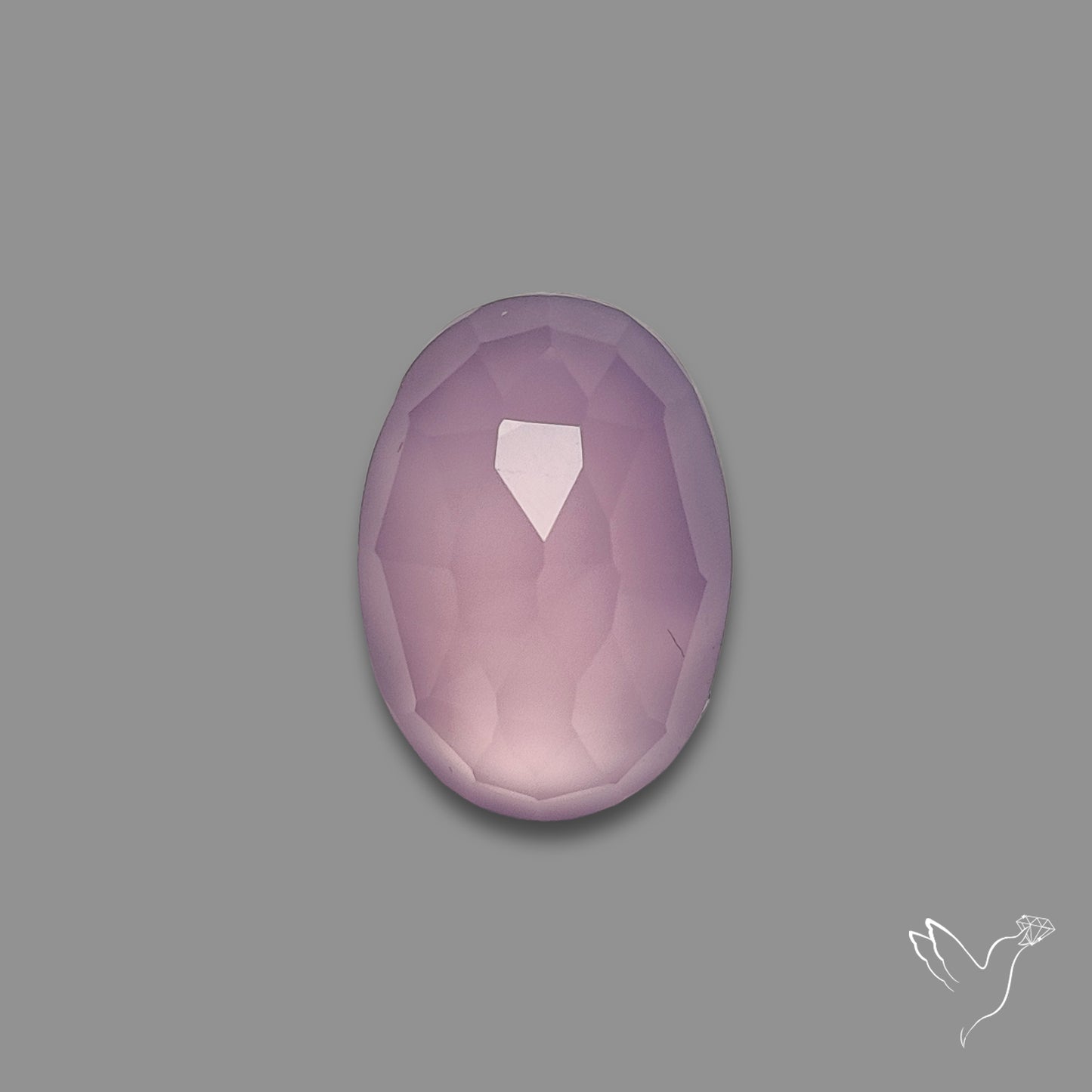 Rose Cut Lavender Chalcedony